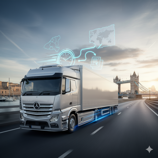 Devis instantané pour transport rapide de palettes 1500 kg Marseille-Londres avec prise en charge sous 2h après validation